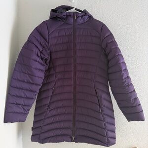 ALPINE DESIGN Women's Duck Down Puffer Parka Hooded Purple M Jacket